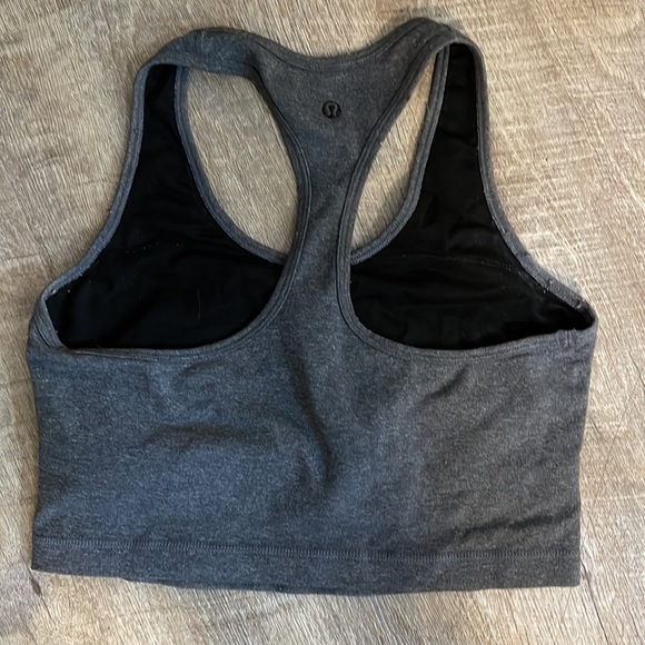 Lululemon grey 1/2 tank top - Picture 2 of 4